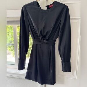 STAUD Black Long Sleeve Dress